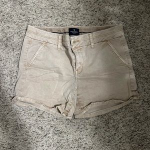 American Eagle Khaki Shorts Size 8